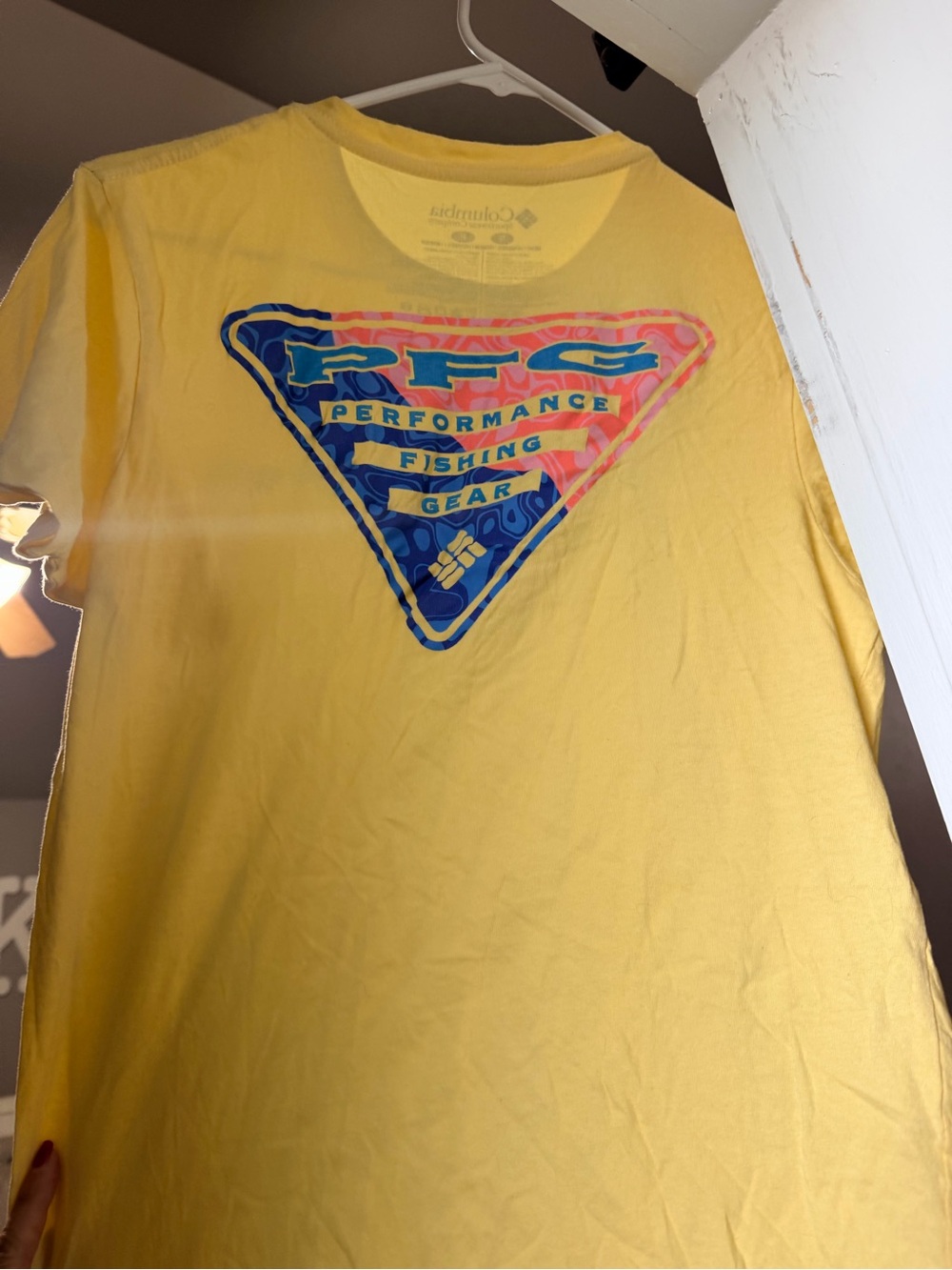 Columbia Sportswear Yellow Crewneck Tee